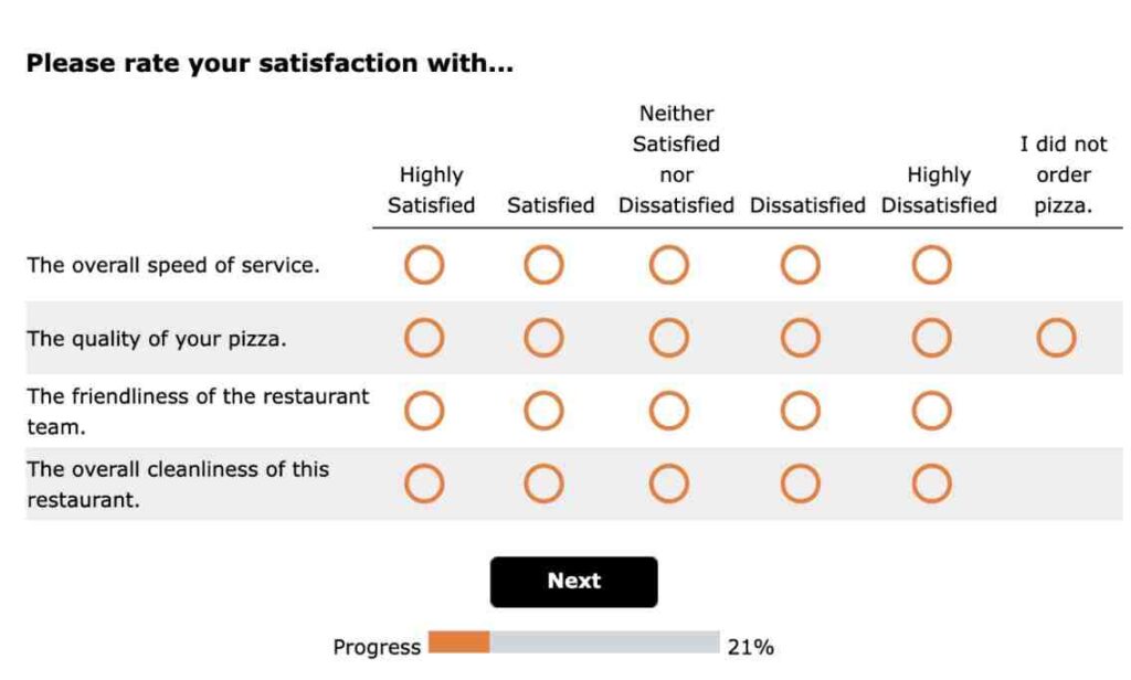 Blaze Pizza Guest Survey