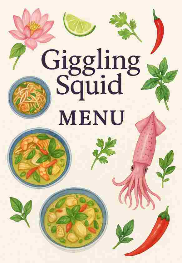 Giggling Squid menu