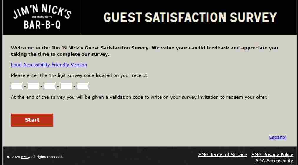Jim ‘N Nick’s BBQ Survey