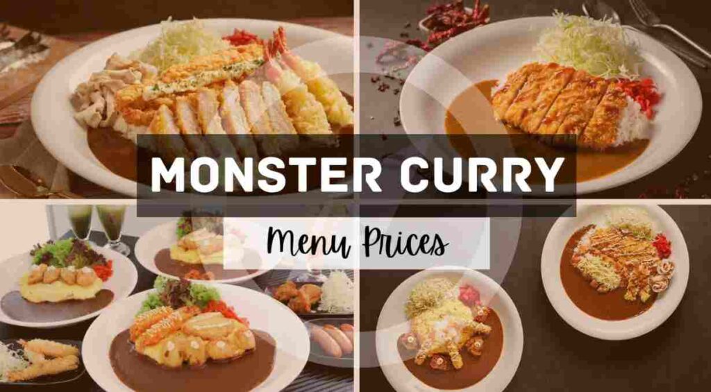Monster Curry Menu