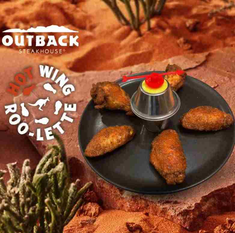 Outback Steakhouse Hot Wing Roo-lette