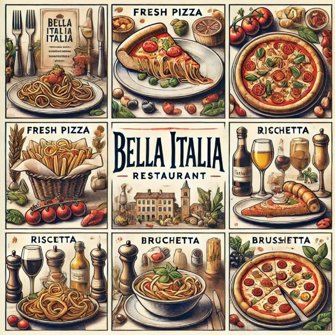 Bella Italia Menu UK