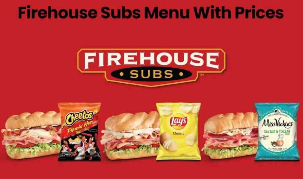 Firehouse Subs menu