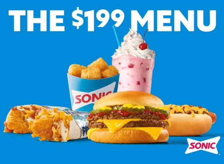 sonic menu prices