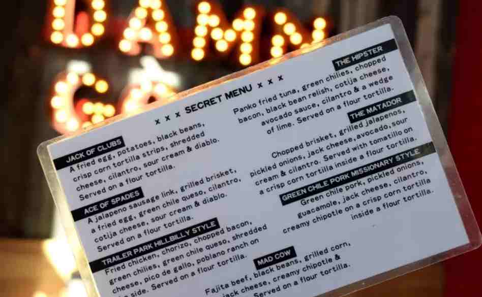 Torchy’s Tacos Secret Menu